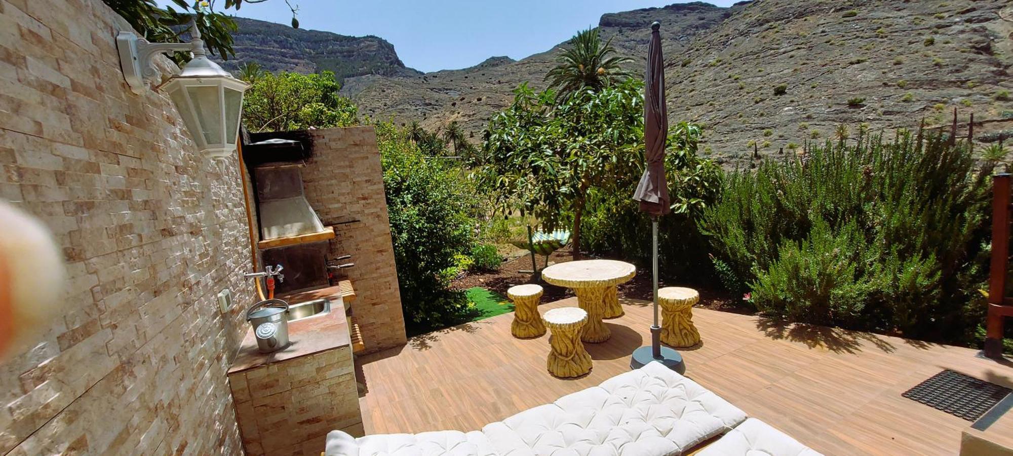 Cabana Los Palmeros, Vista Al Mar Y La Montana Alojera Zewnętrze zdjęcie